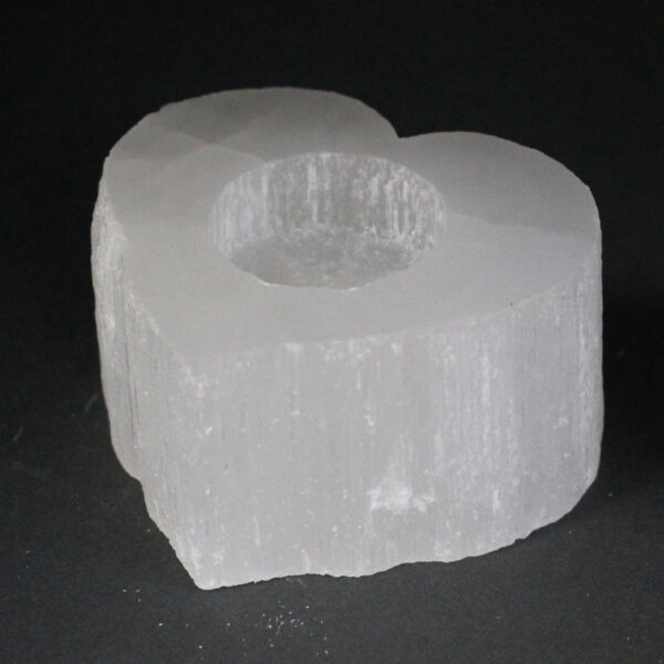 Candelero Selenite corazón - Imagen 3