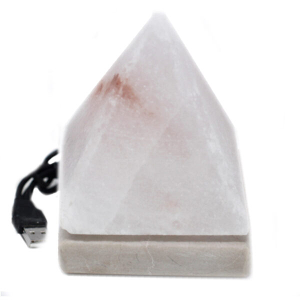 Lámpara de sal USB WHITE Pyramid - 9 cm (multi) - Imagen 4