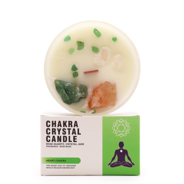 Velas de Cristal de Chakra  - Chakra del corazón