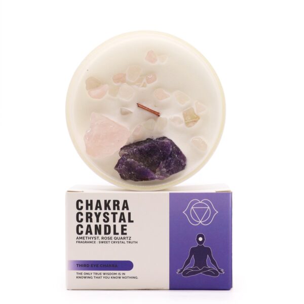 Velas de Cristal de Chakra  - Chakra del tercer ojo