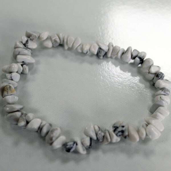 Pulsera Fragmentos de Piedras Preciosas - Jaspe blanco - Imagen 3